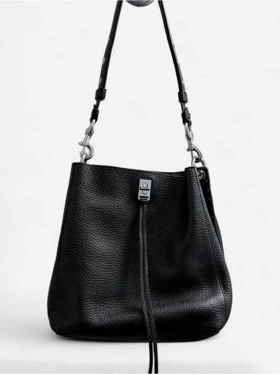 Rebecca Minkoff Handbags - Rebecca Minkoff Black Darren Bag Pebbled Leather Shoulder Bag